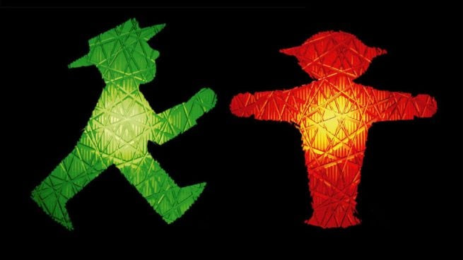 Ampelmannchen berlini gyalogos lámpa